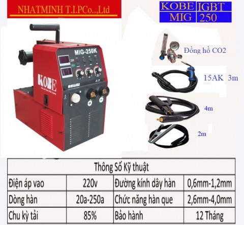 MIG 250 KOBE CẤP DÂY LIỀN, cuộn 15kg